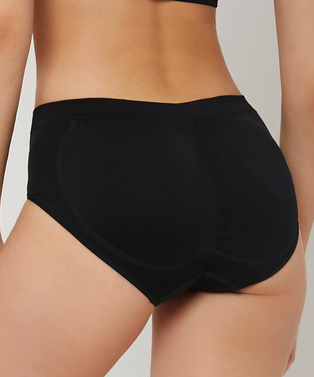 Solid Shapewear Panty With Hip Pad