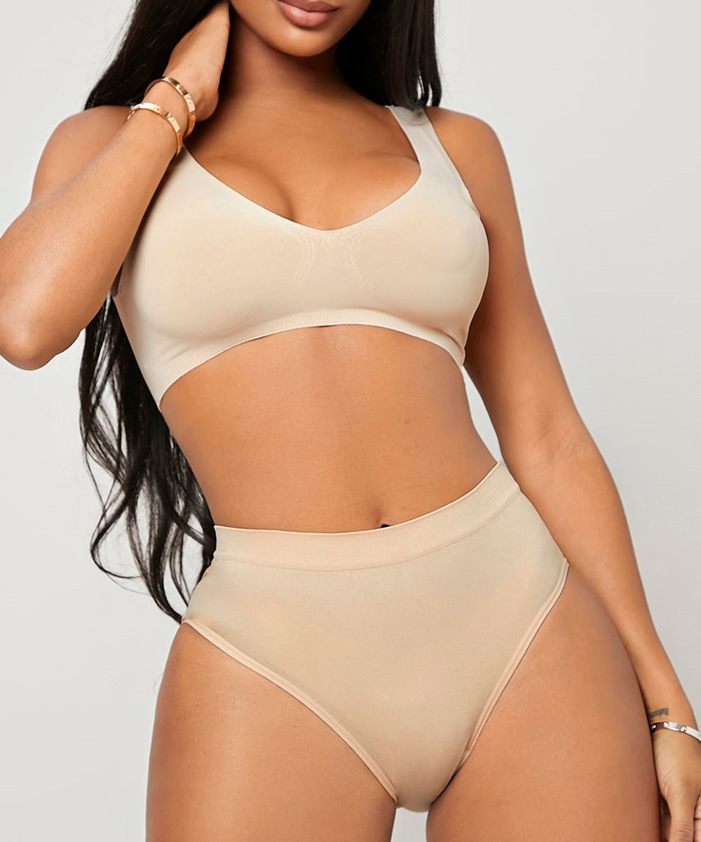 Solid Shapewear Panty With Hip Pad