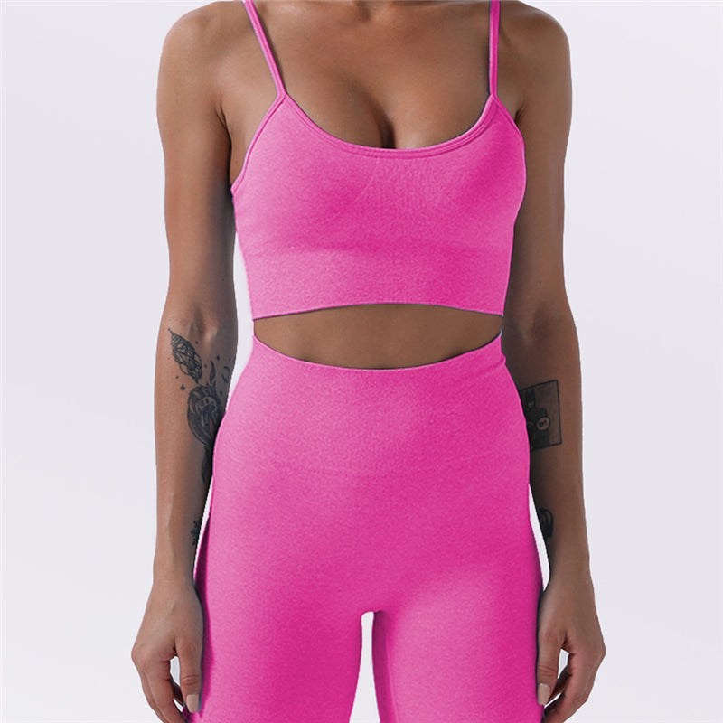 8 Colors High support Seamless Sport Bra and Leggings Set