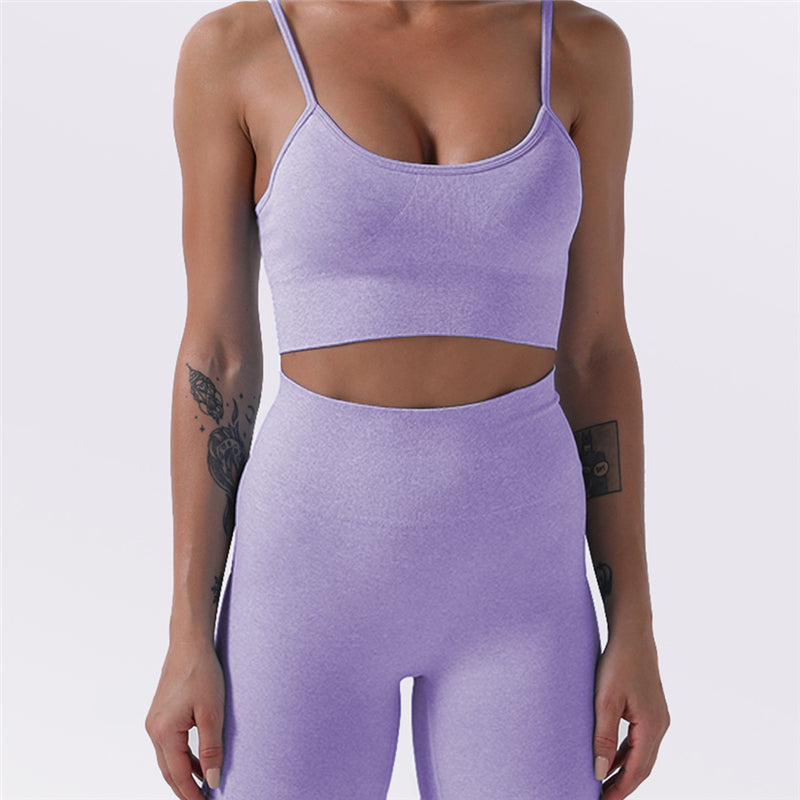 8 Colors High support Seamless Sport Bra and Leggings Set