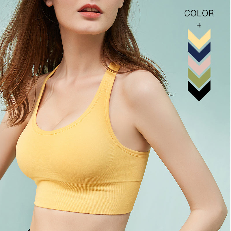 Sweat Cutout Racer Back Wireless Sports Bra