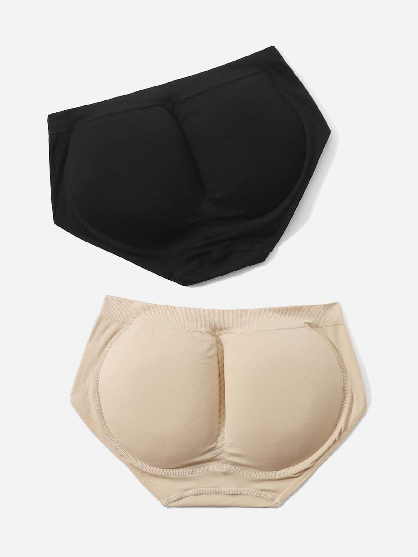 Solid Shapewear Panty With Hip Pad